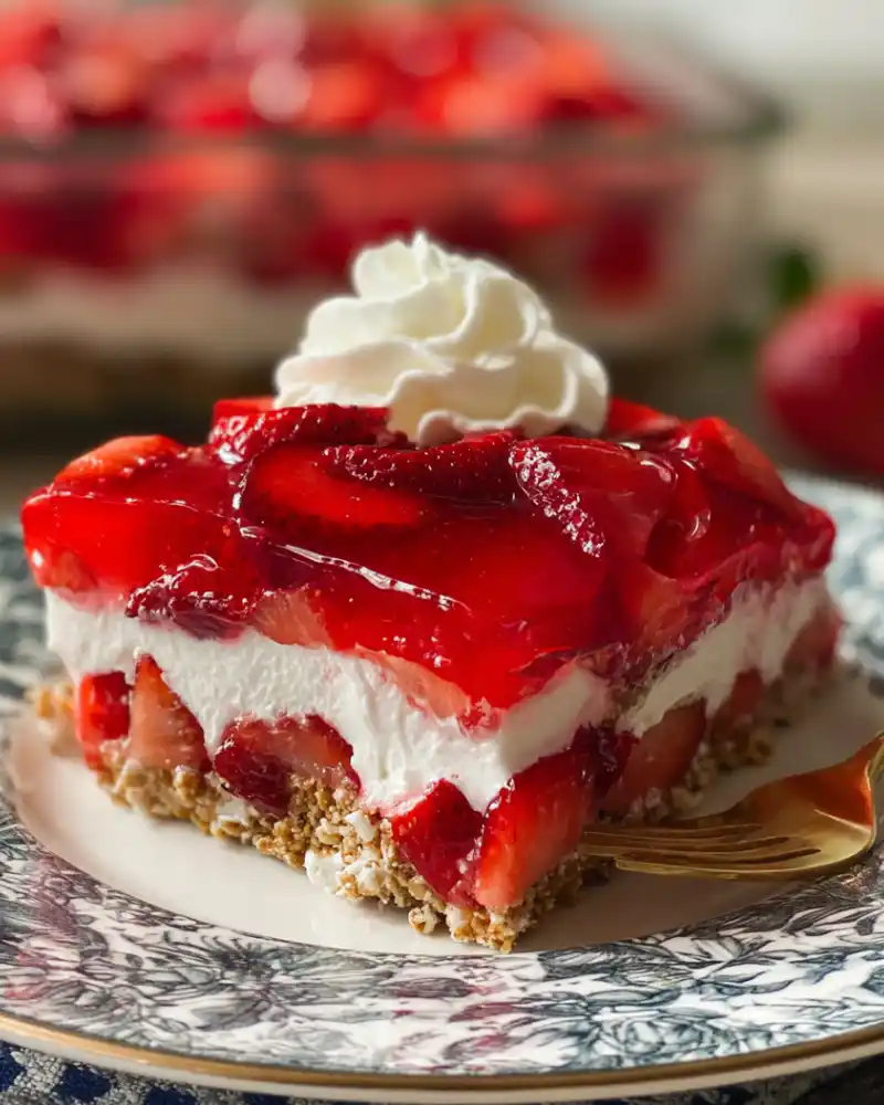 Weight Watchers Strawberry Pretzel Cheesecake Dessert