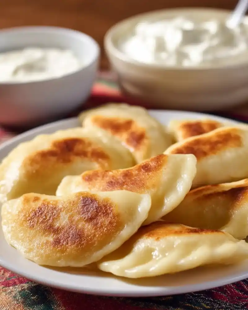 Homemade gluten-free perogies