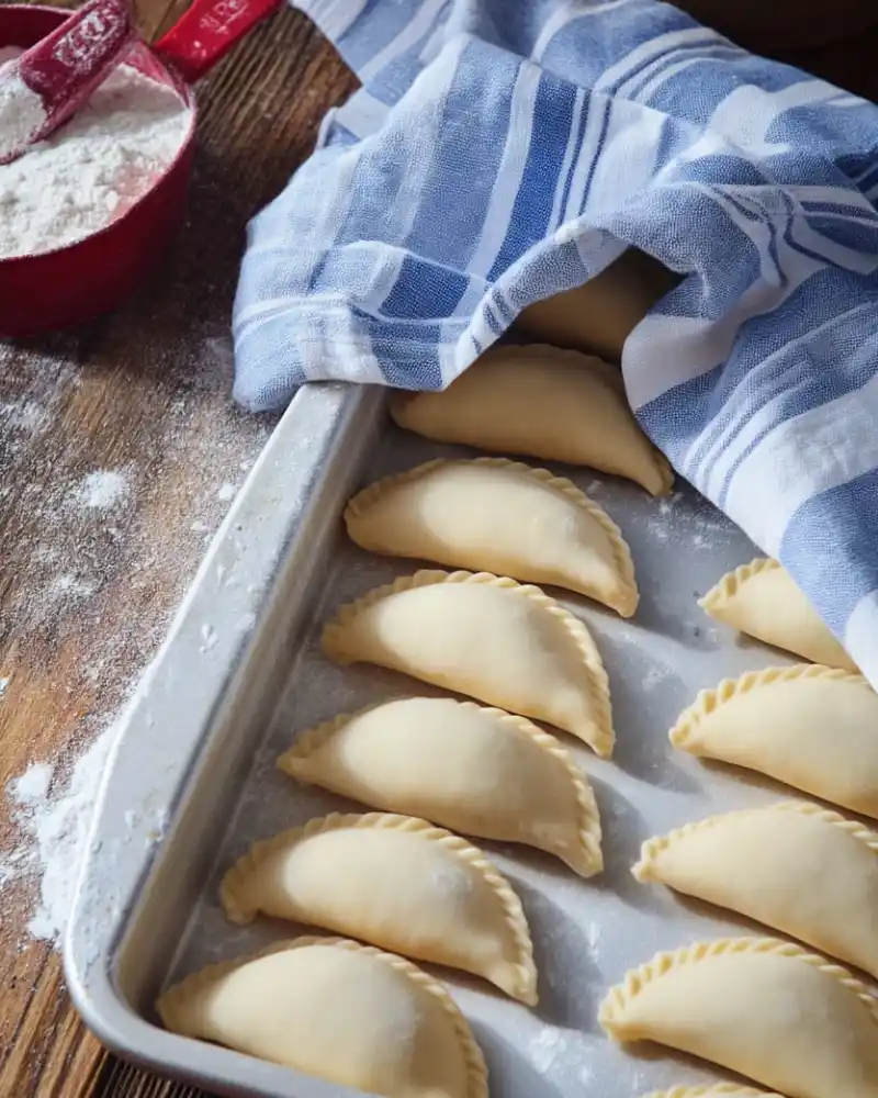 Homemade gluten-free perogies