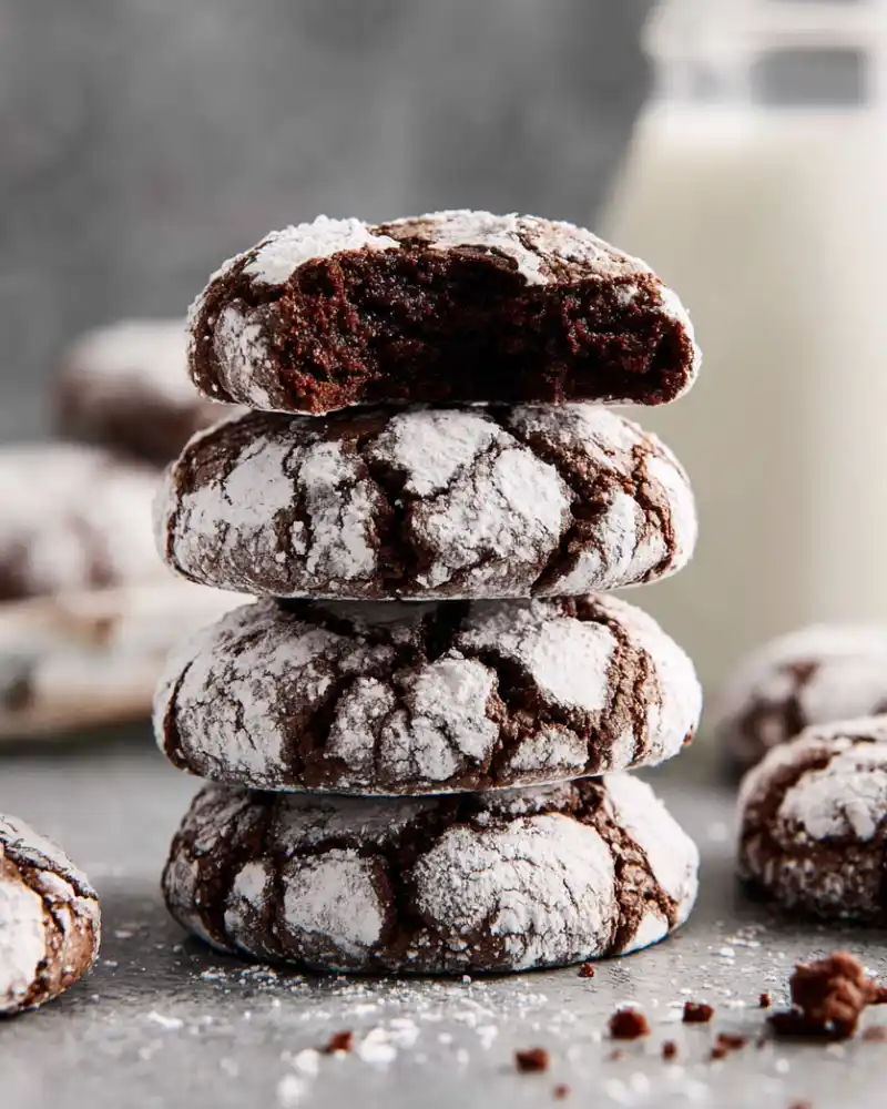 Gluten-Free Chocolate Crinkle Cookies