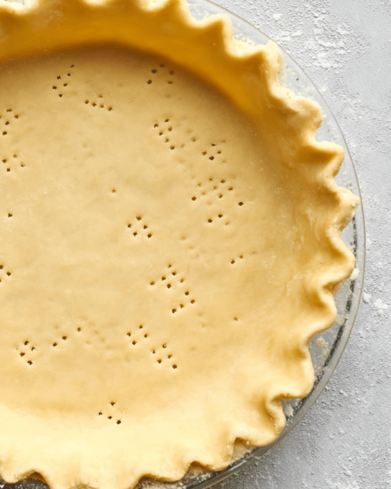 gluten-free pie crust dough in bowl