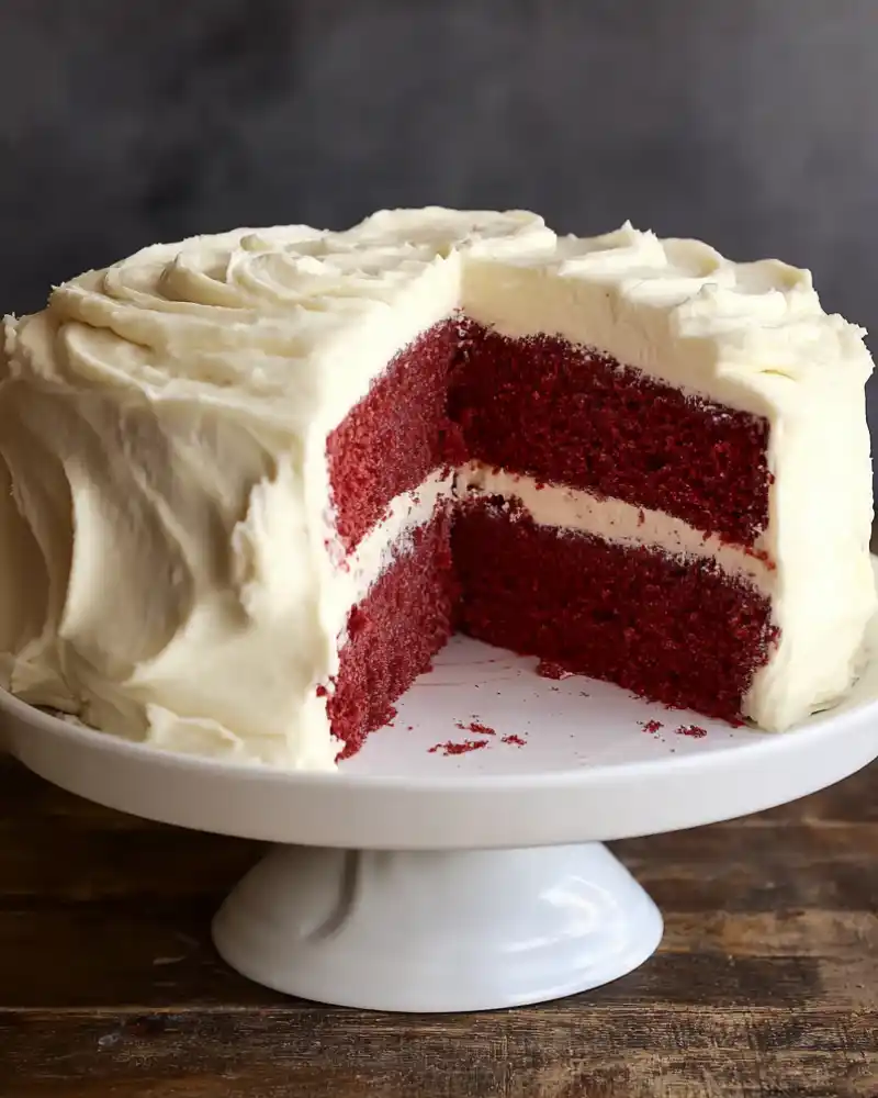 Gluten free red velvet cake.