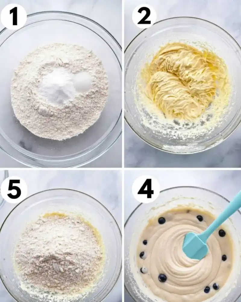 Gluten-Free Blueberry Muffins Steps