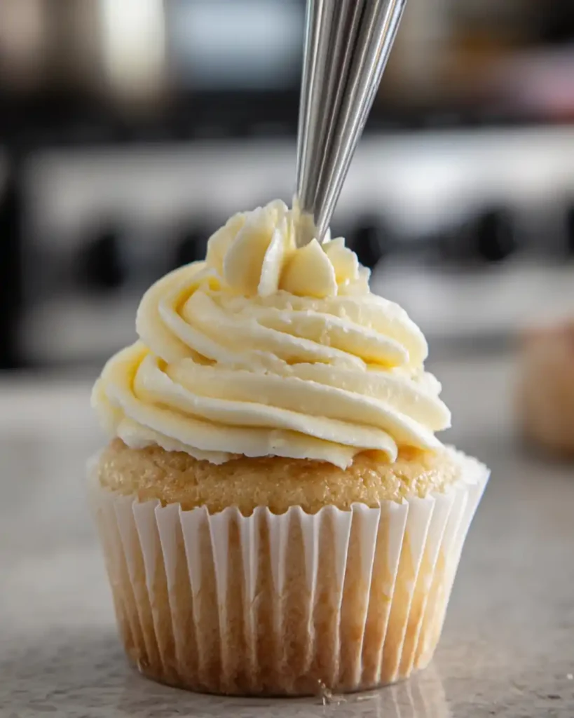 Gluten-Dairy Free Vanilla Cupcakes with dairy-free frosting