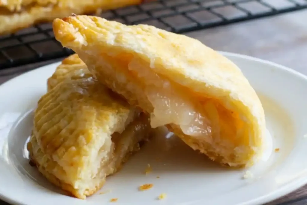 Flaky Gluten-Free Apple Turnovers with golden crust and apple filling