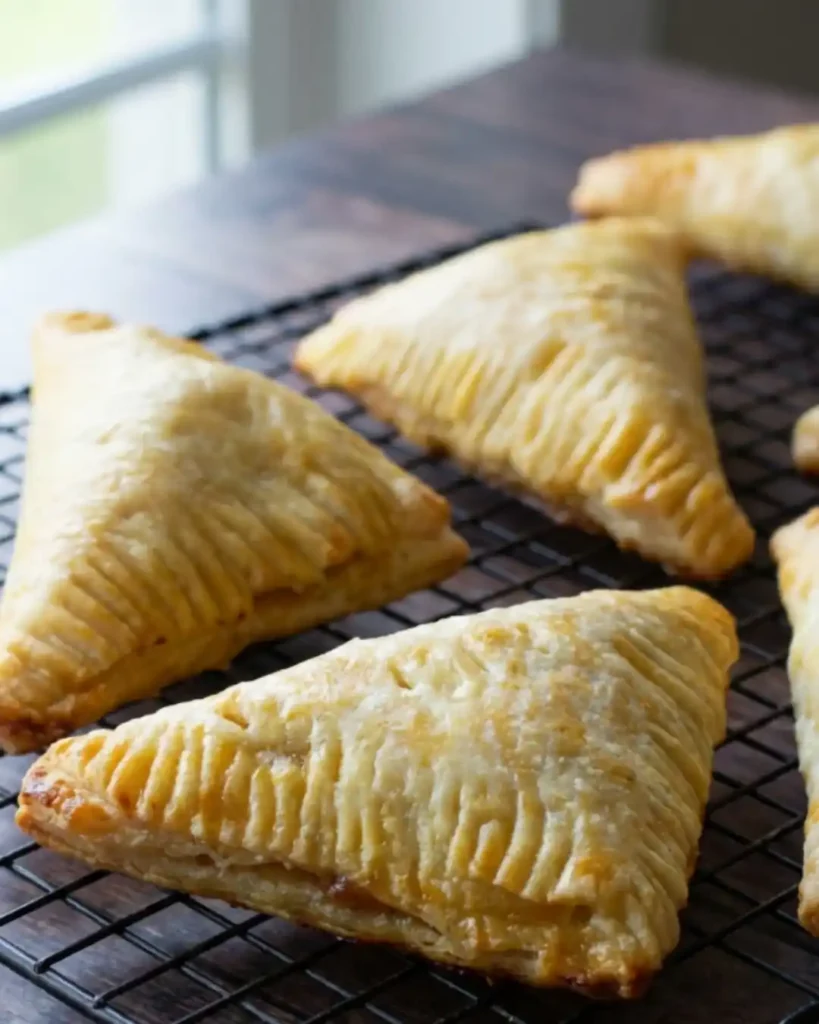 Flaky Gluten-Free Apple Turnovers with golden crust and apple filling