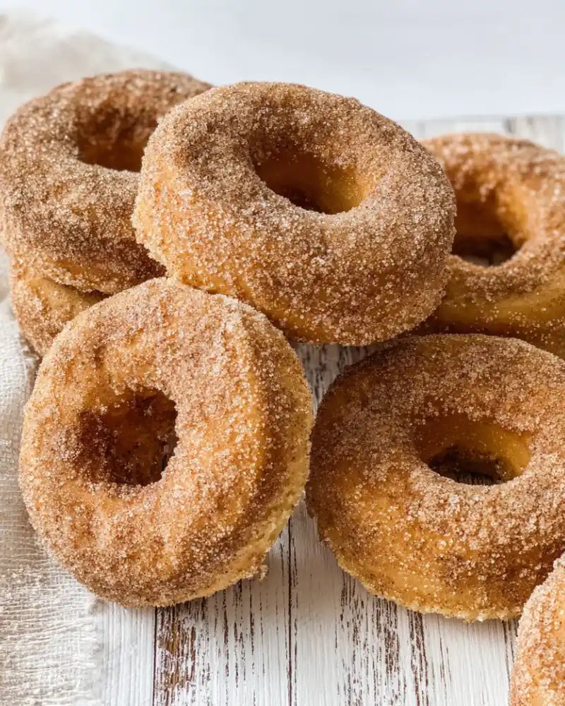 Pumpkin Cinnamon and Sugar Donuts