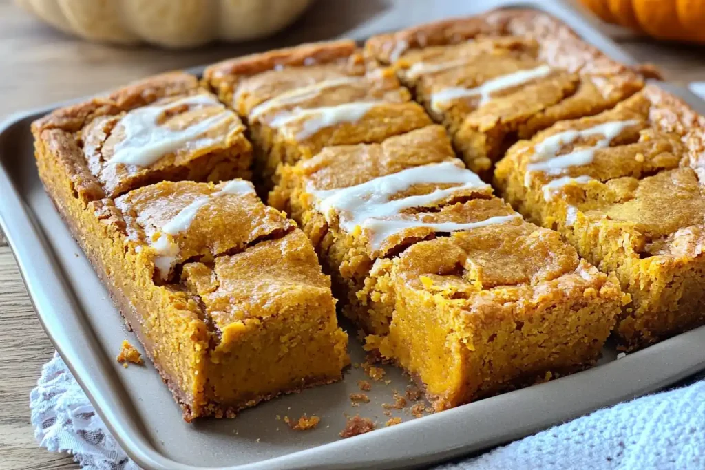 Easy Weight Watchers Sheet Pan Pumpkin Bars