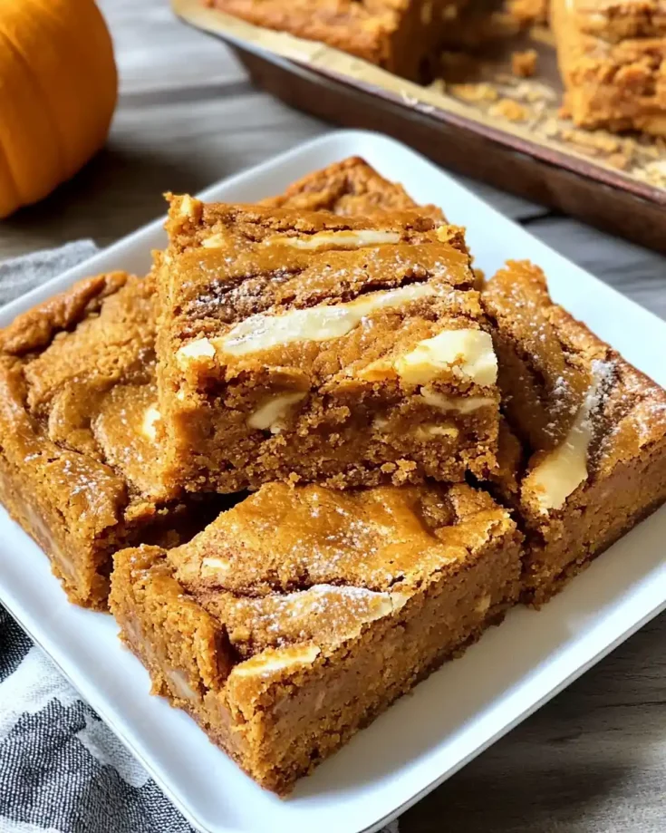 Weight Watchers Sheet Pan Pumpkin Bars Recipe