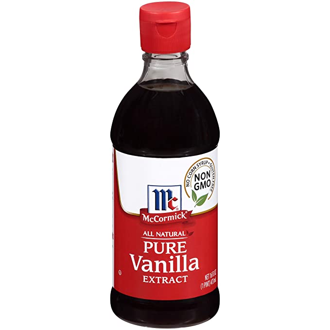 McCormick All Natural Pure Vanilla Extract (Made with Madagascar Vanilla Beans), 16 fl oz