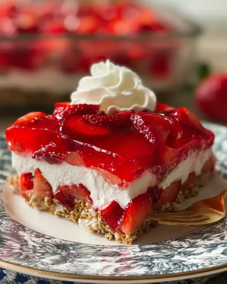 Weight Watchers Strawberry Pretzel Cheesecake Dessert