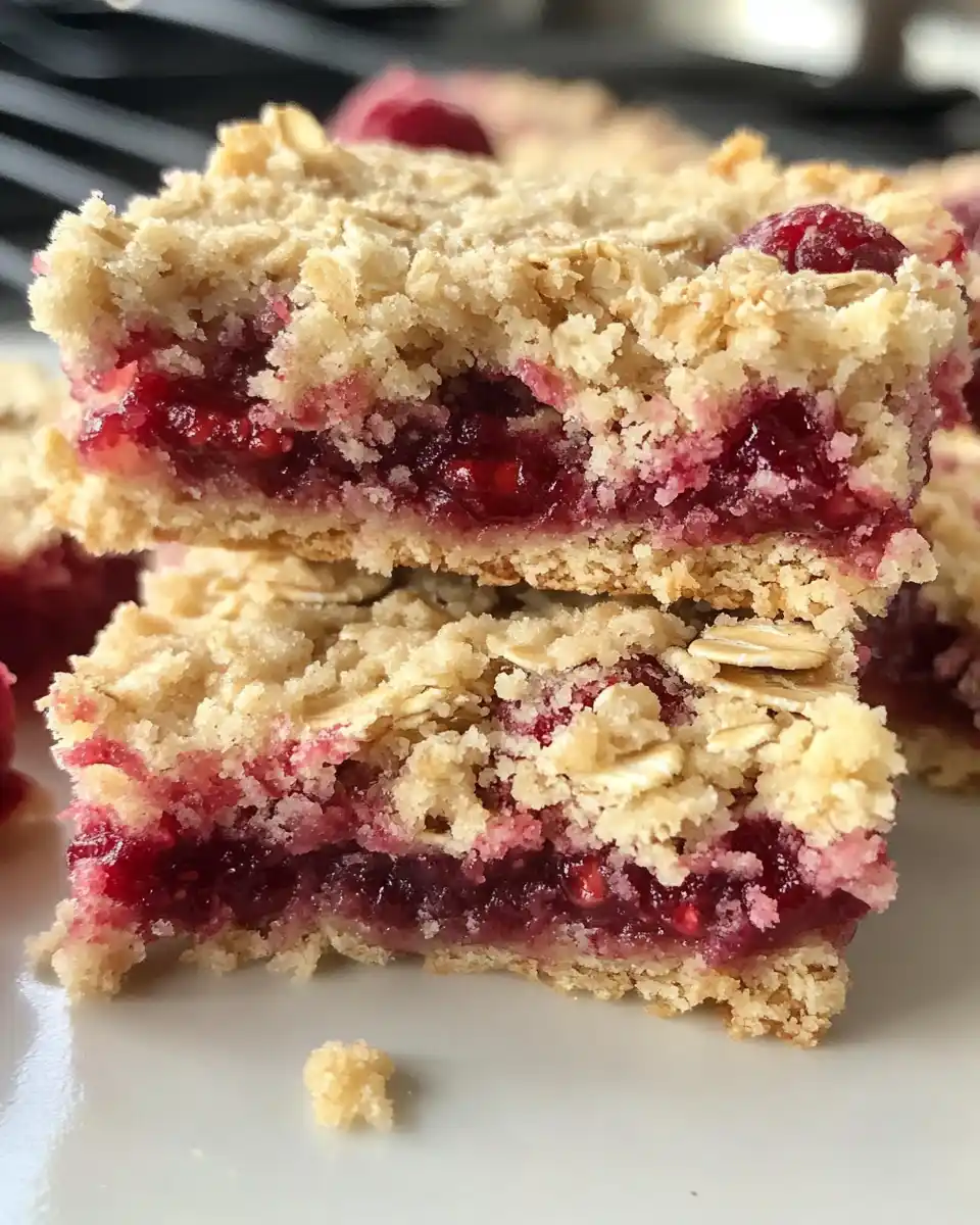 Easy Weight Watchers Skinny Raspberry Oatmeal Bars