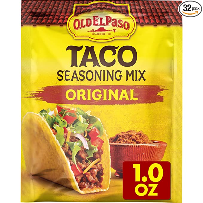 Old El Paso Taco Seasoning Mix, Original, 1 oz (Pack of 32)