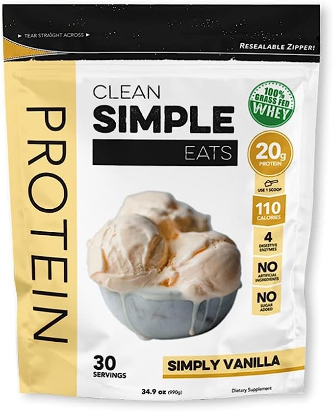 Clean Simple Eats Simply Vanilla Whey Protein Powder