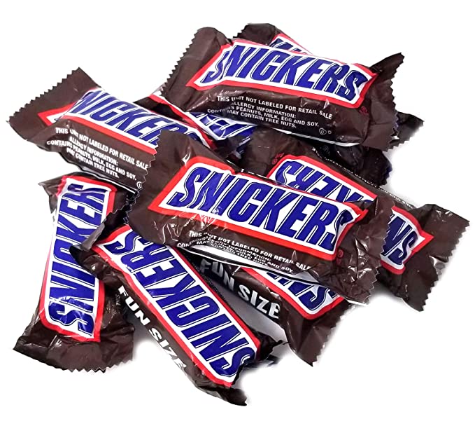 CrazyOutlet SNICKERS Chocolate Candy Bars, Fun Size - Bulk 2 Pounds