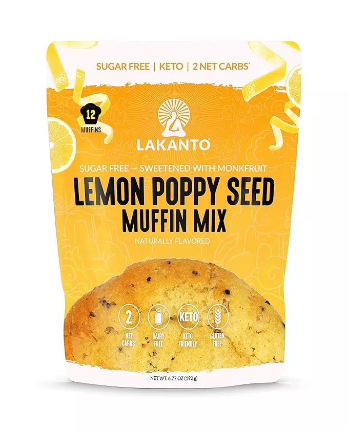 Lakanto Sugar Free Lemon Poppy Seed Muffin Mix