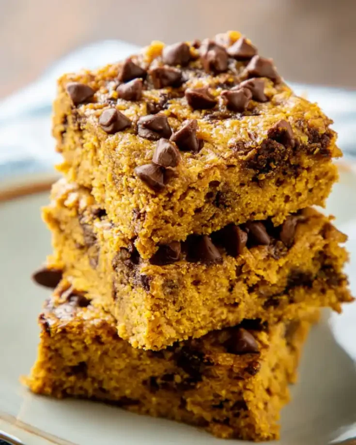 Weight Watchers Pumpkin Chocolate Chip Bars