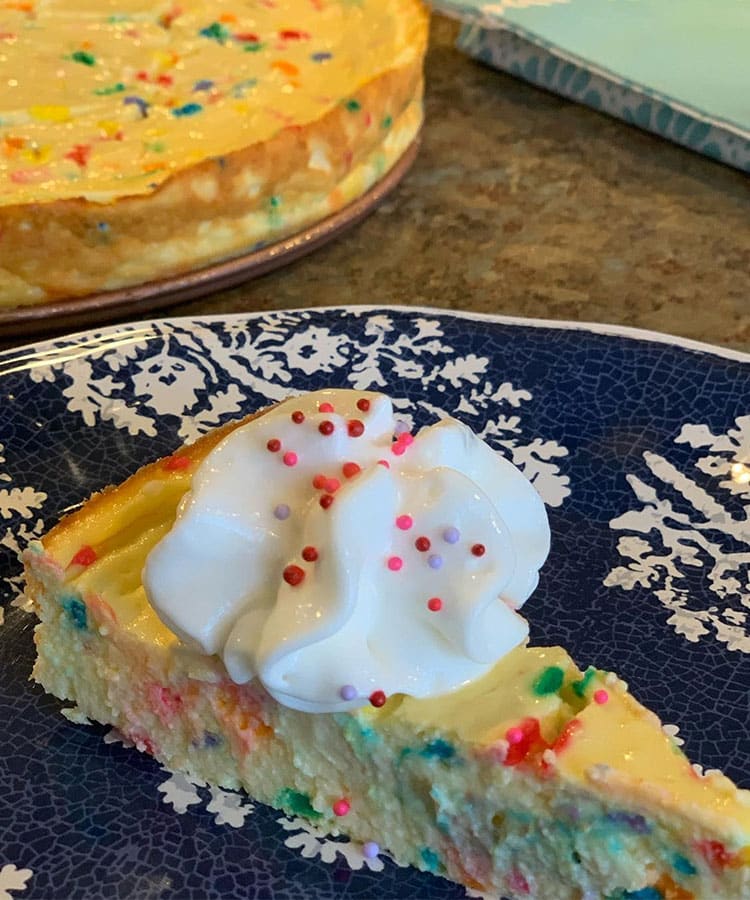 Weight Watchers One Point Funfetti Cheesecake