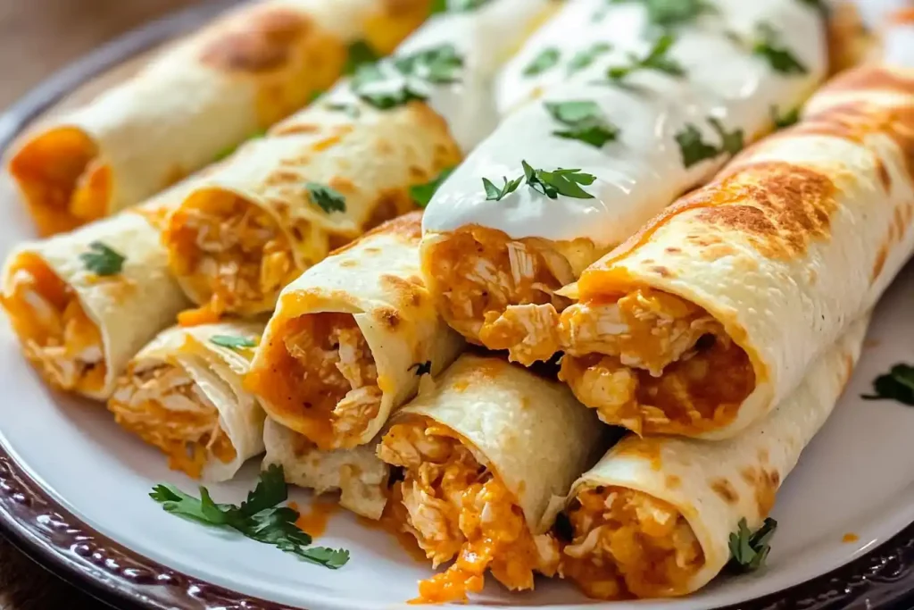 Weight Watchers Baked Buffalo Chicken Taquitos Recipe