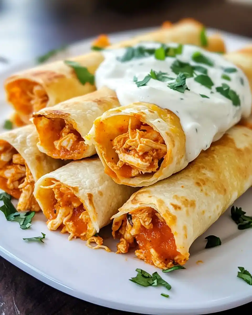 Weight Watchers Baked Buffalo Chicken Taquitos