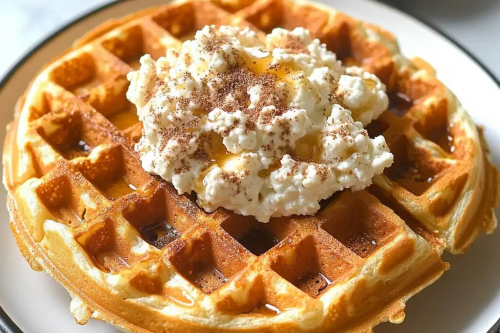 Easy Weight Watchers Cottage Cheese Waffle