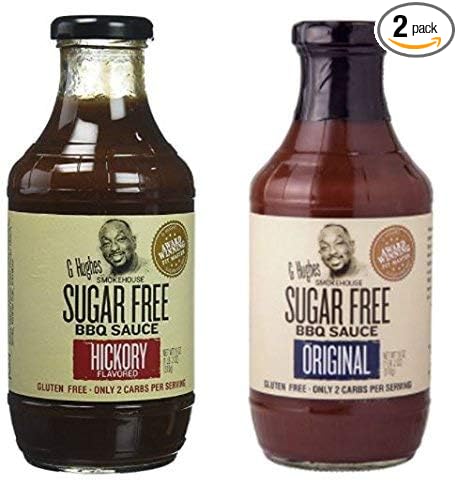 G Hughes Sugar Free BBQ Sauces, Hickory & Original Sugar Free Barbecue Sauces