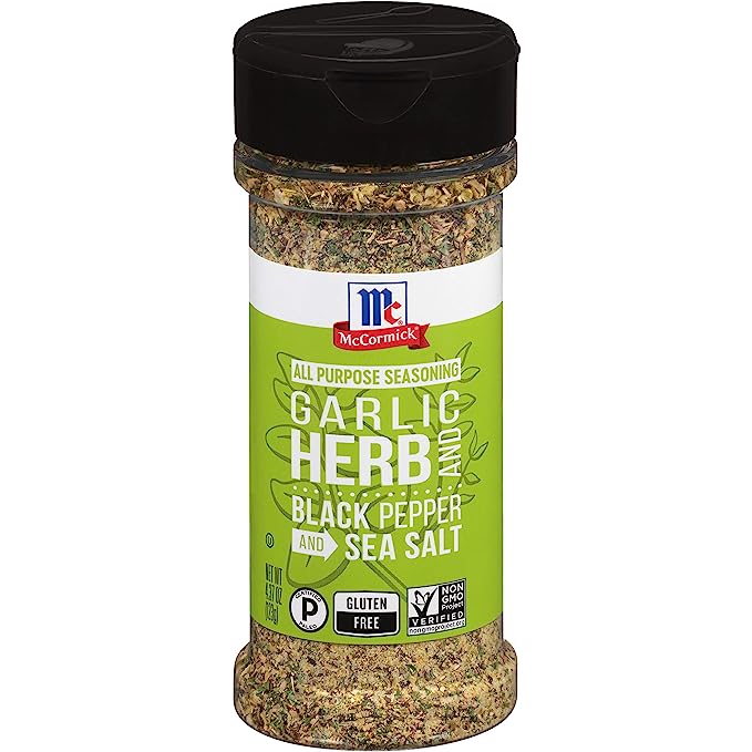 McCormick Garlic, Herb and Black Pepper and Sea Salt All Purpose Seasoning, 4.37 oz