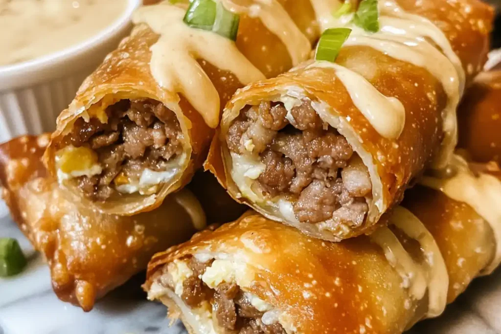 Weight Watchers Big Mac Egg Rolls