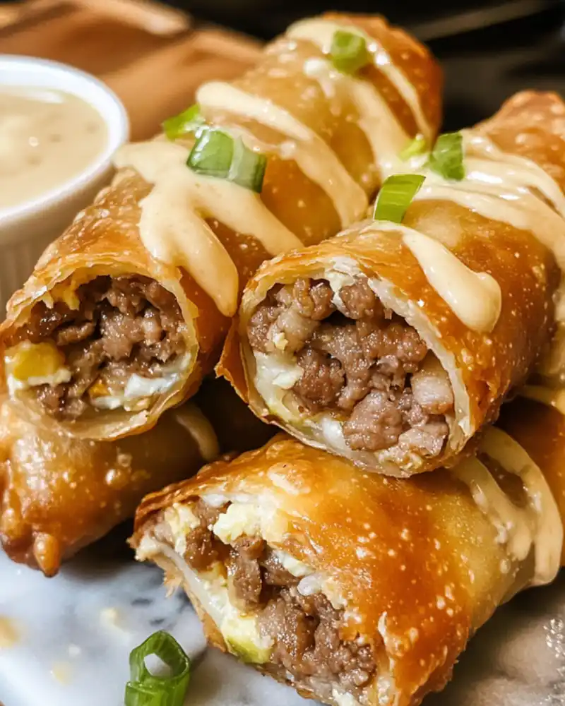 Weight Watchers Big Mac Egg Rolls