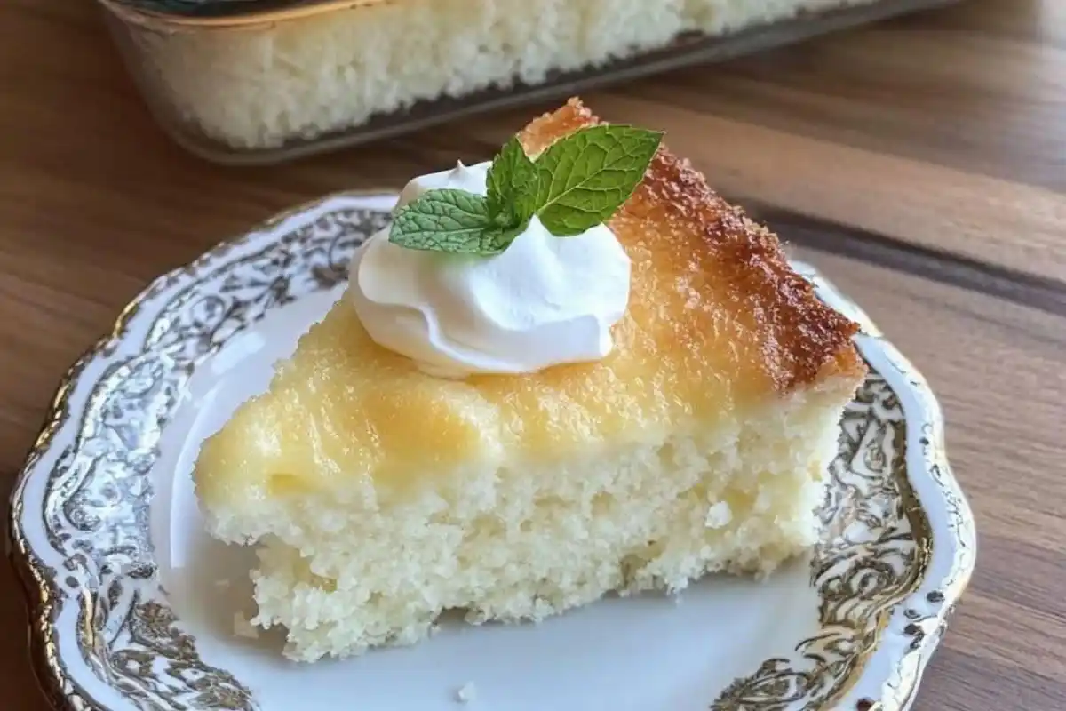 2-Ingredient Pineapple Angel Food Cake Recipe