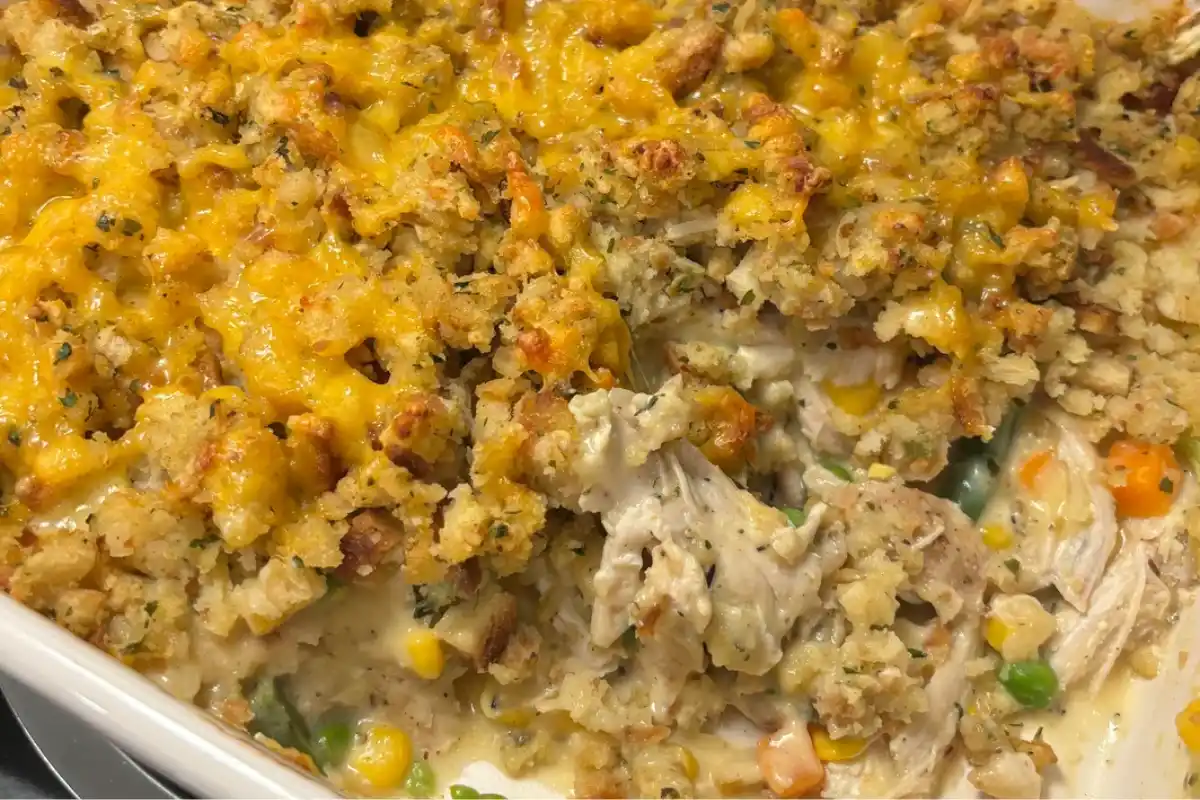 Easy Chicken Stuffing Casserole Recipe