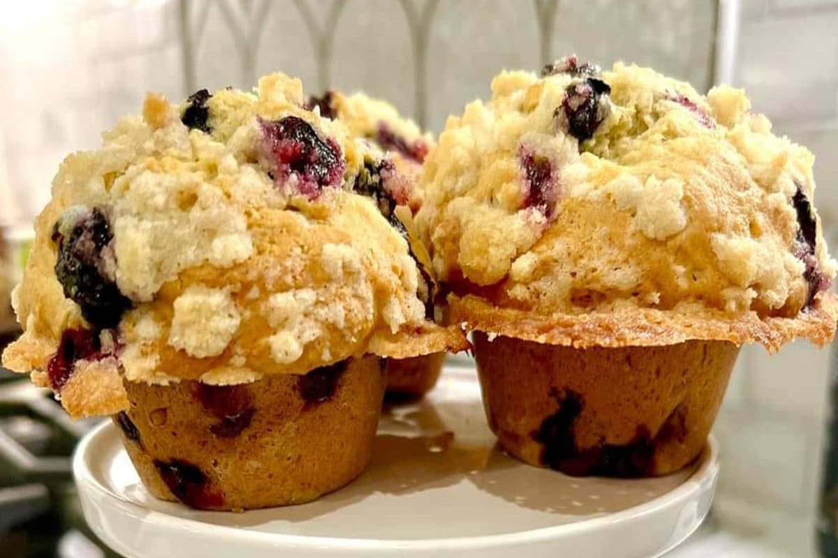 Sourdough Blueberry Muffins Recipe