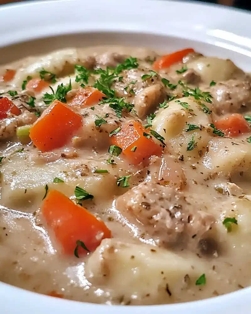 Low Sodium Chicken and Dumplings.