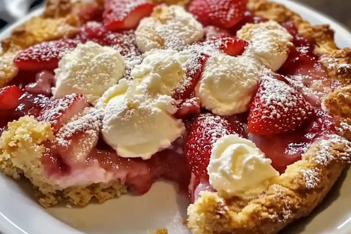 Low Sodium Strawberry Cobbler with Cream Cheese