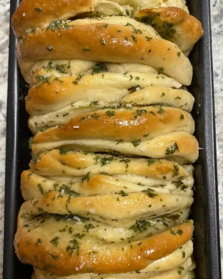 Sourdough Discard Pull Apart Garlic Stuffed Bread