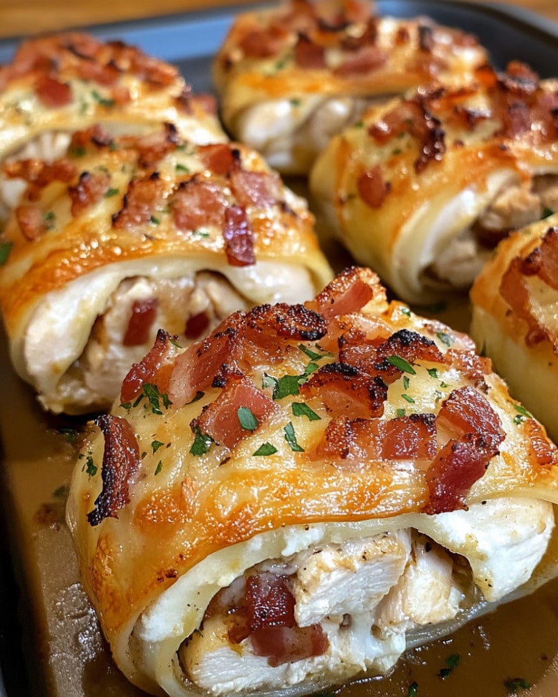 Chicken Bacon Ranch Roll-Ups