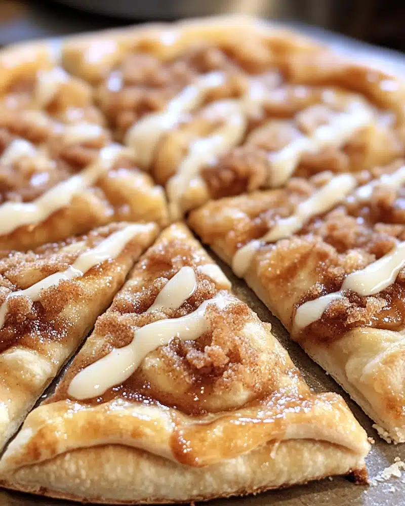 Cinnamon Sugar Pizza Crescent Rolls