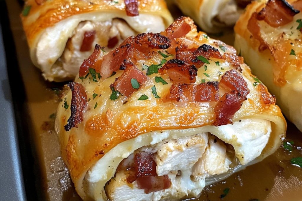 Easy Chicken Bacon Ranch Roll-Ups