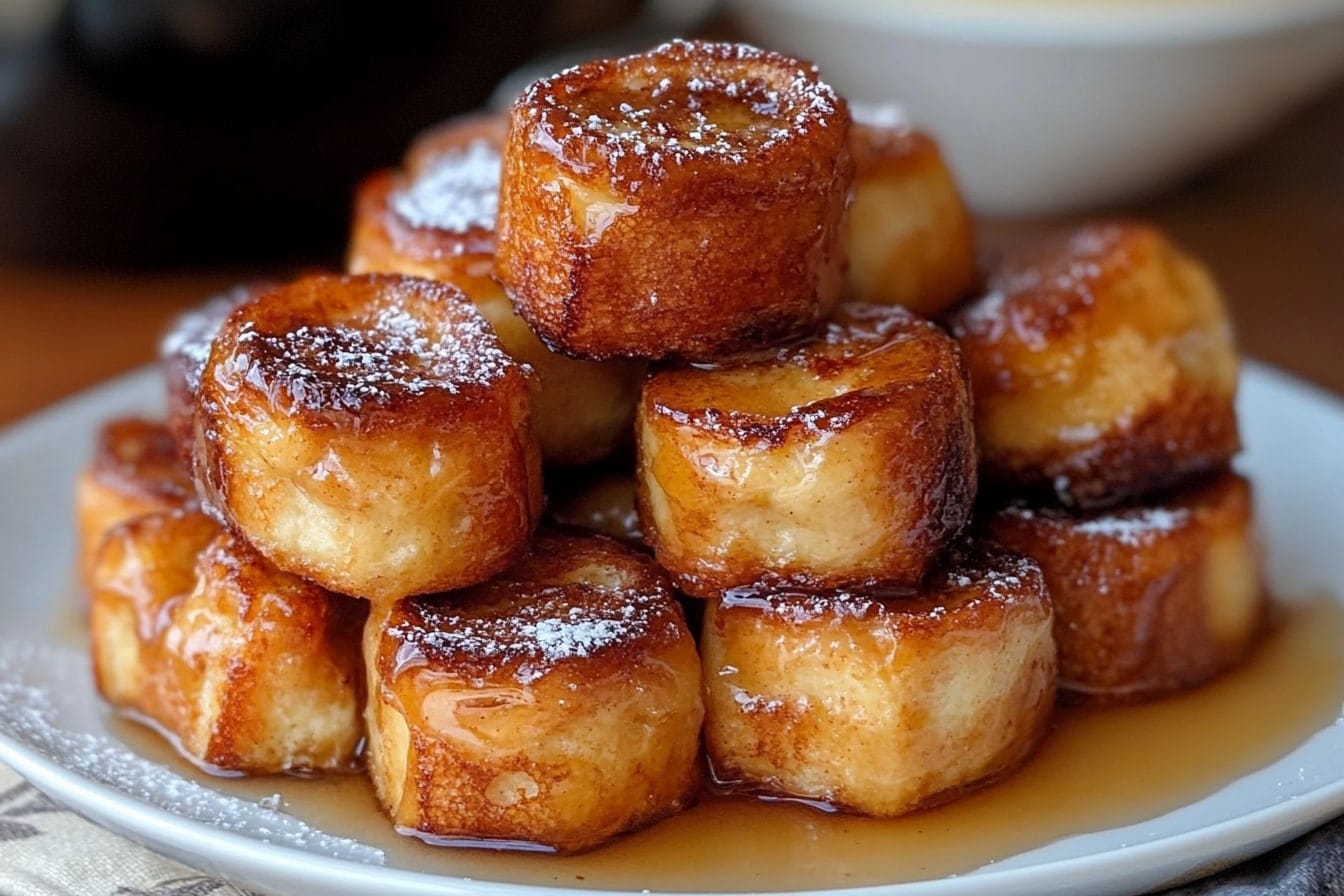 Easy Cinnamon Roll French Toast Bites Recipe