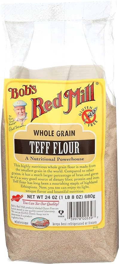 Bobs Red Mill Flour, Gluten Free Teff, 24 oz