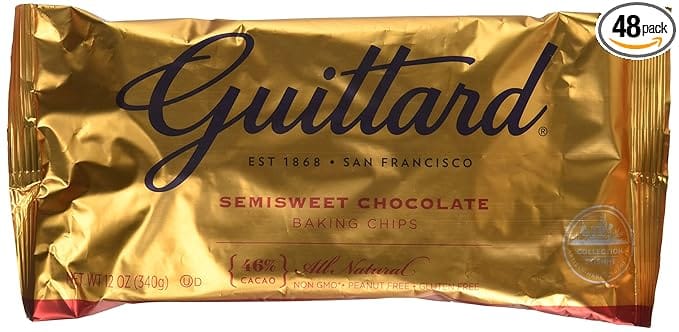 Guittard Chocolate Chip Semisweet 12oz (Pack of 4)