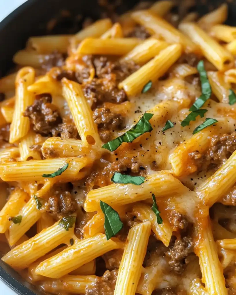 Easy Gluten-Free Cheeseburger Pasta Recipe