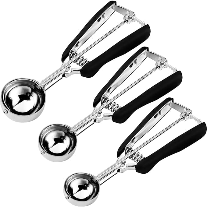 Cookie Scoop Set, Include 1 Tbsp/2 Tbsp/3 Tbsp, Cookie Scoops for Baking Set of 3