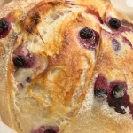 Easy Blueberry Lemon Cream Cheese Sourdough Bread