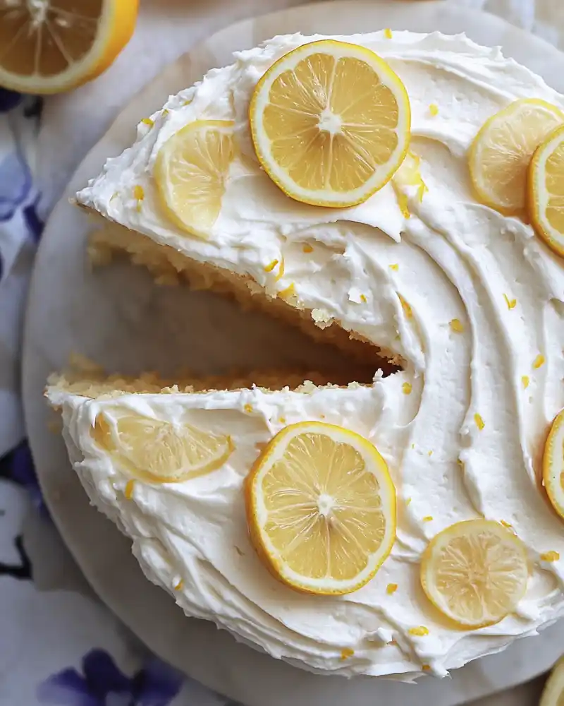 Sourdough Discard Lemon Cake