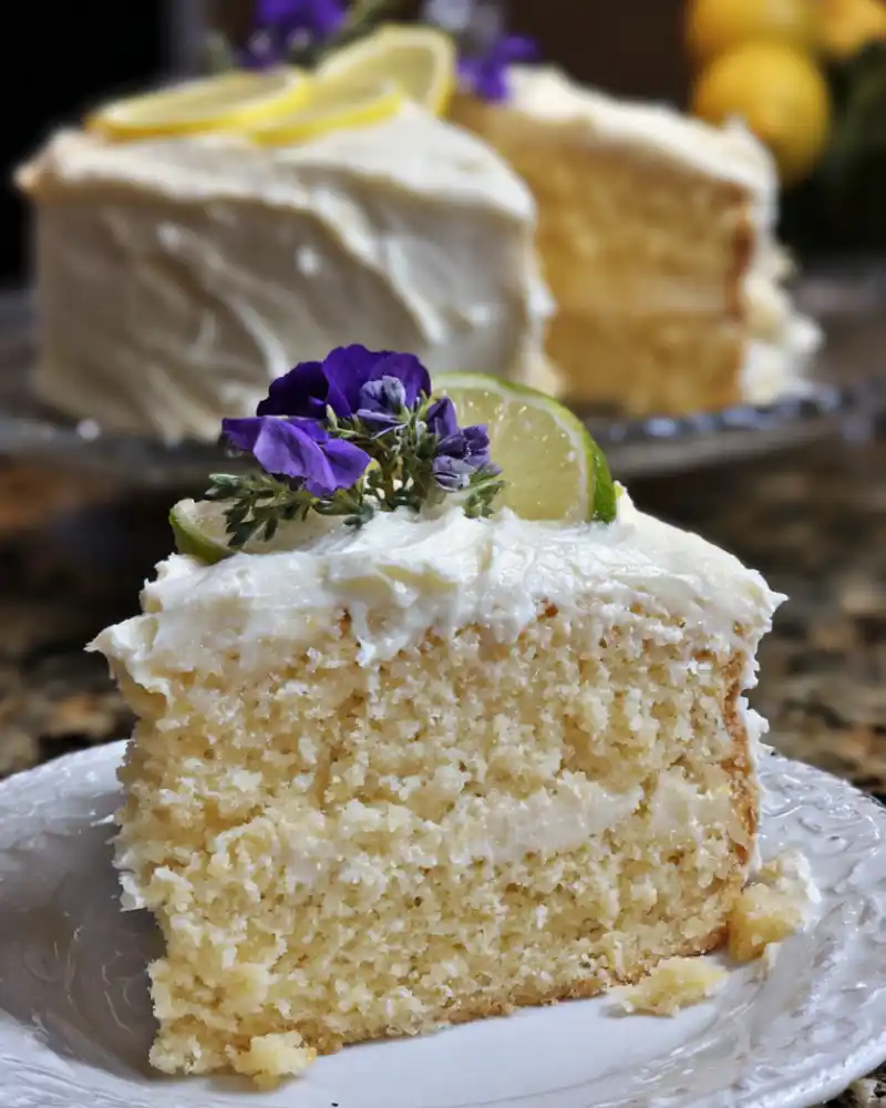 Sourdough Lemon Cake Recipe with Lemon Buttercream Frosting