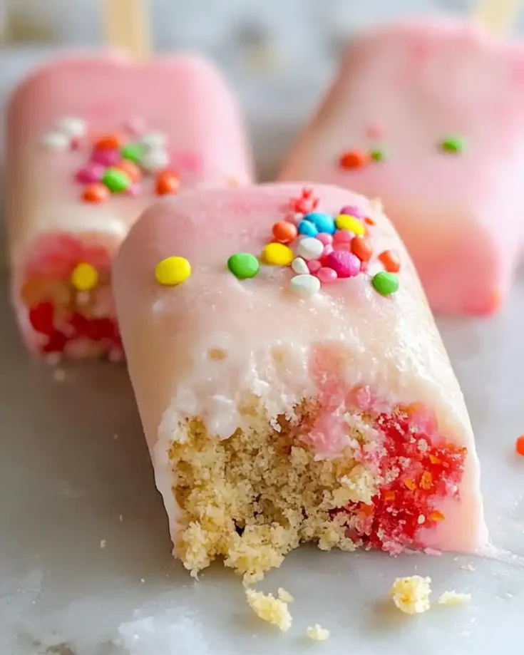 gluten free cakesicles decorated
