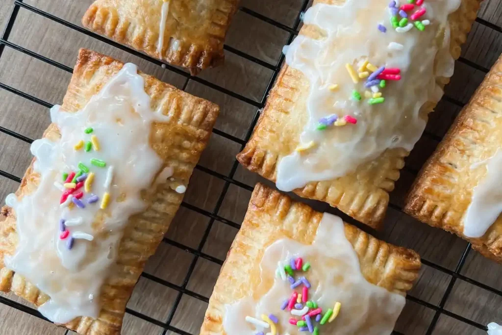 Glazed gluten free pop tarts with sprinkles