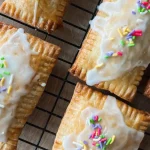 Glazed gluten free pop tarts with sprinkles