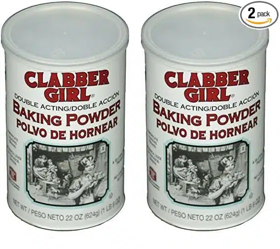 Clabber Girl Double Acting Baking Powder, 22 Ounce (Pack of 2)